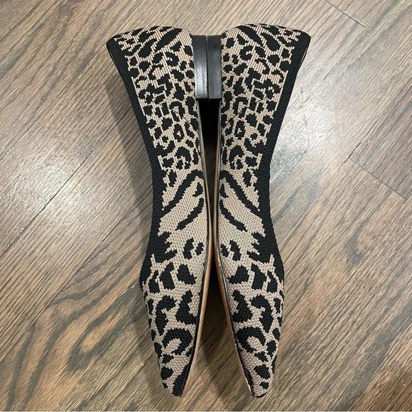 Corso Como Julia Stretch Knit Animal Leopard Print Ballet Flats Size 7 - Picture 5 of 10